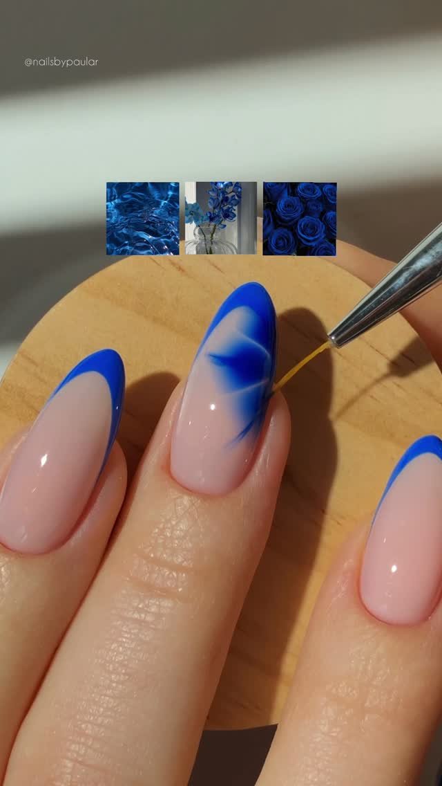 nailsbypaular 게시물 이미지: blue flower nails! 💙🦋🌀☁️
i’ve now done like 4...