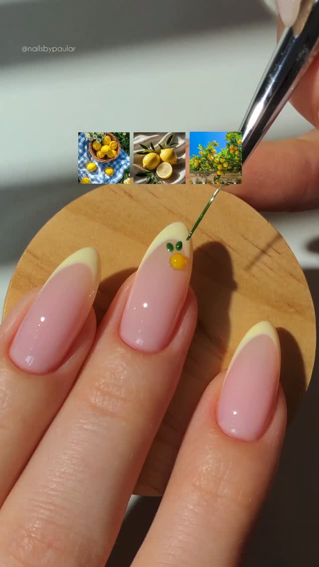 nailsbypaular 게시물 이미지: easy-squeezy lemon nails! 💛🍋🍸🌴
a...