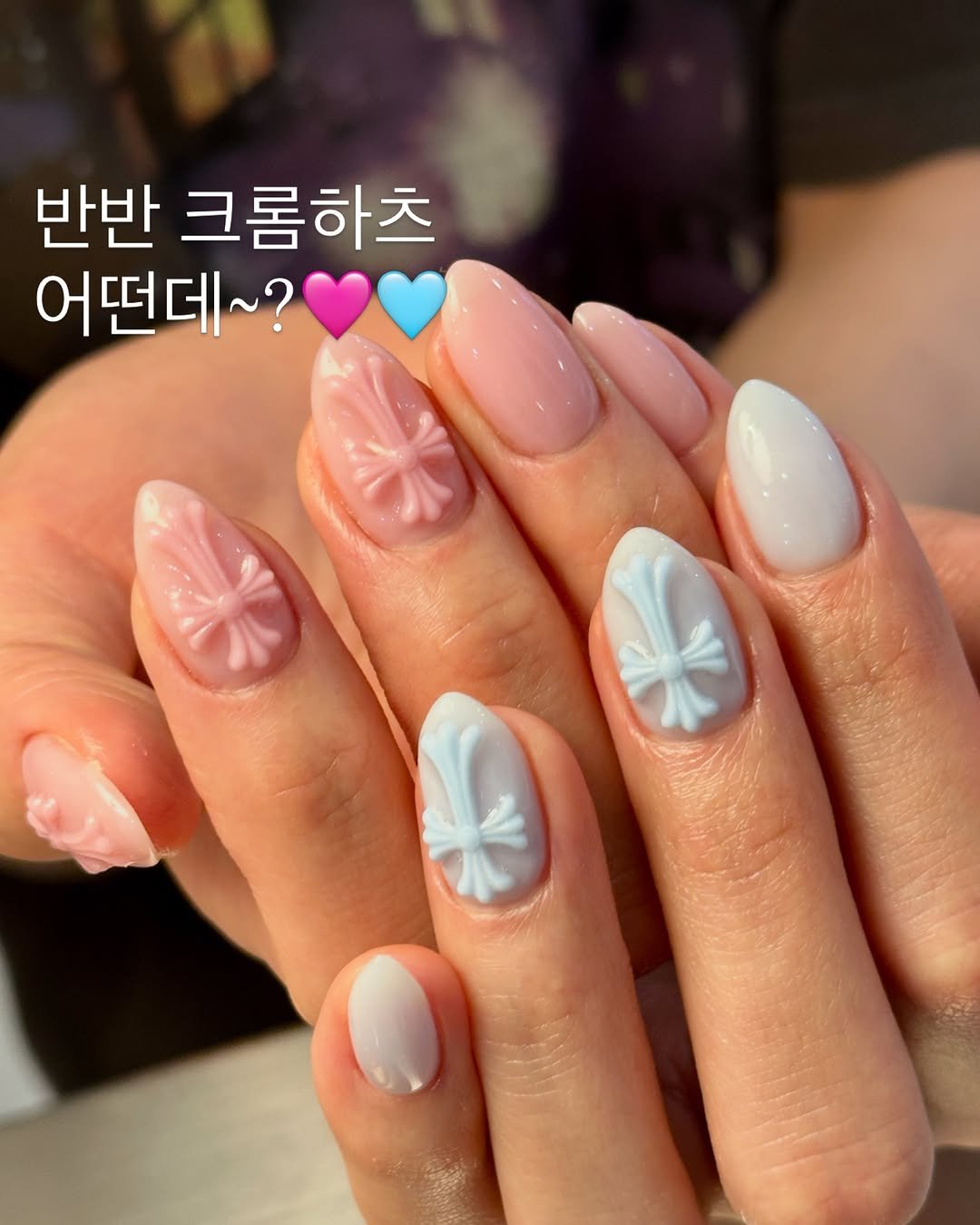 nailuimi 게시물 이미지: . 핑크도 좋고 블루도 좋으니까~
⠀⠀
그럼 둘 다 해버리긔🩵🩷
이 다음엔 무슨...