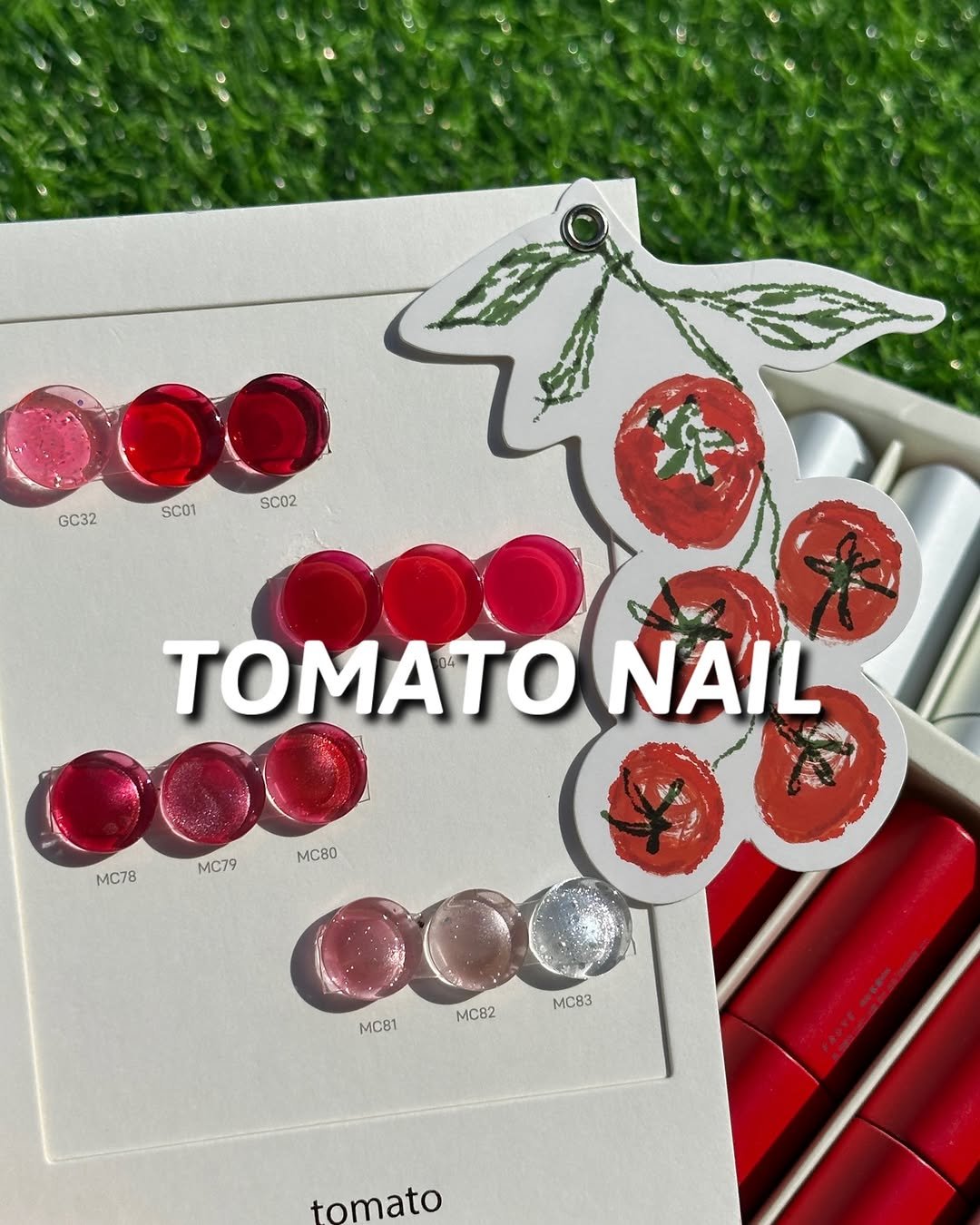 nailuimi 게시물 이미지: . 인기 원탑 #토마토네일 🍅
⠀⠀
지난달에 들어왔는데 이제아 올리네요😂
레드...