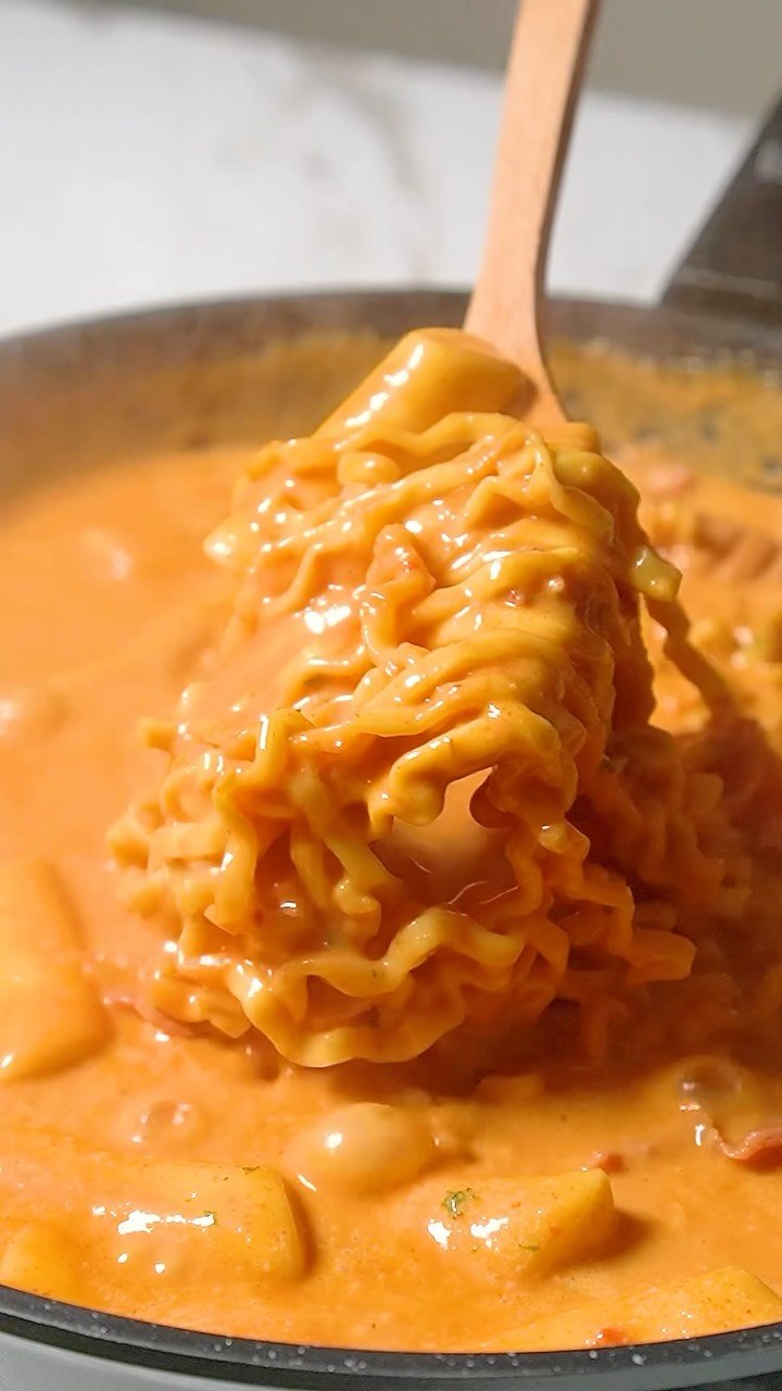namcook_ 게시물 이미지: 까르보불닭 떡볶이 Carbo Buldak Tteokbokki