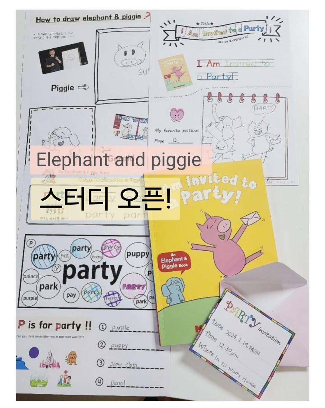 nana_laoshi_ 게시물 이미지: 8개월만에 열려요♡
Elephant and piggie 

영어 원서를 처음 시작할...