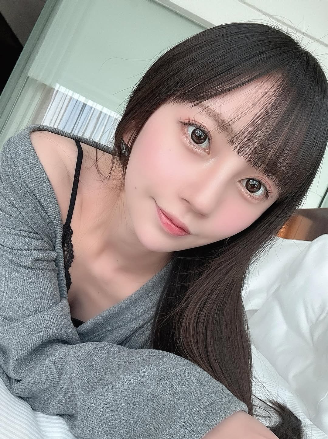 Photo by 七沢みあ on December 12, 2025. May be a selfie of one or more people, hair and text.