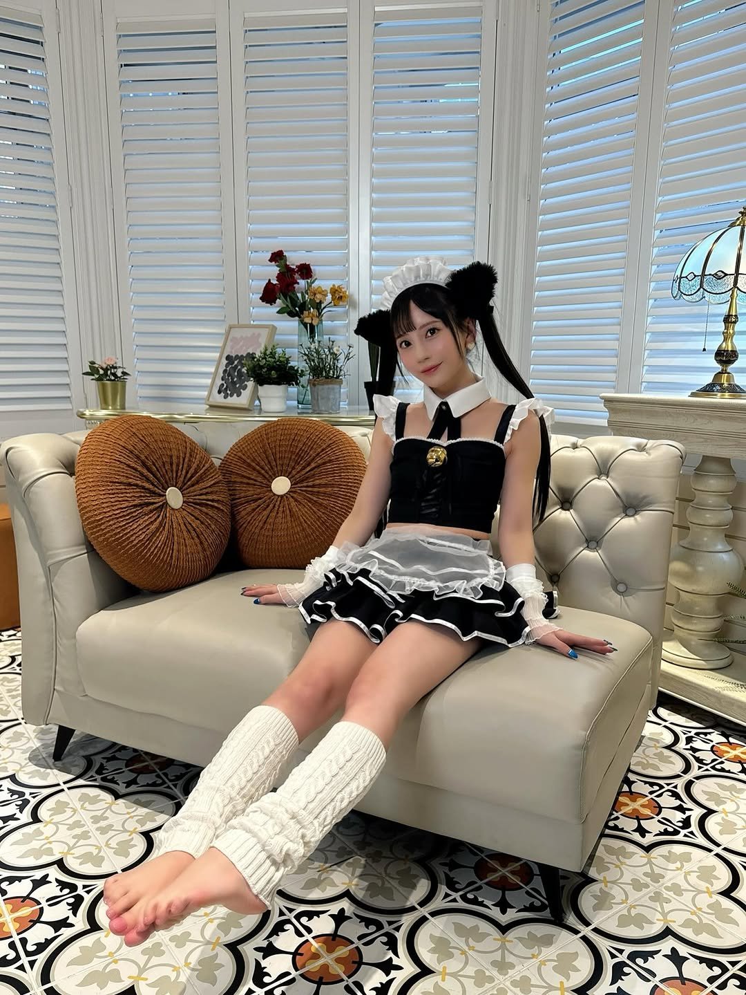 Photo by 七沢みあ on November 20, 2025. May be an image of costume, miniskirt and text.