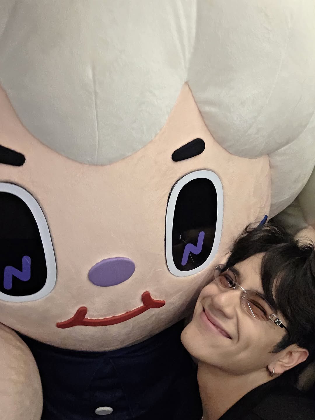 Photo shared by NANON on April 03, 2026 tagging @nilknhake.gmmtv. May be a selfie of one or more people, bangs, makeup, costume and text.