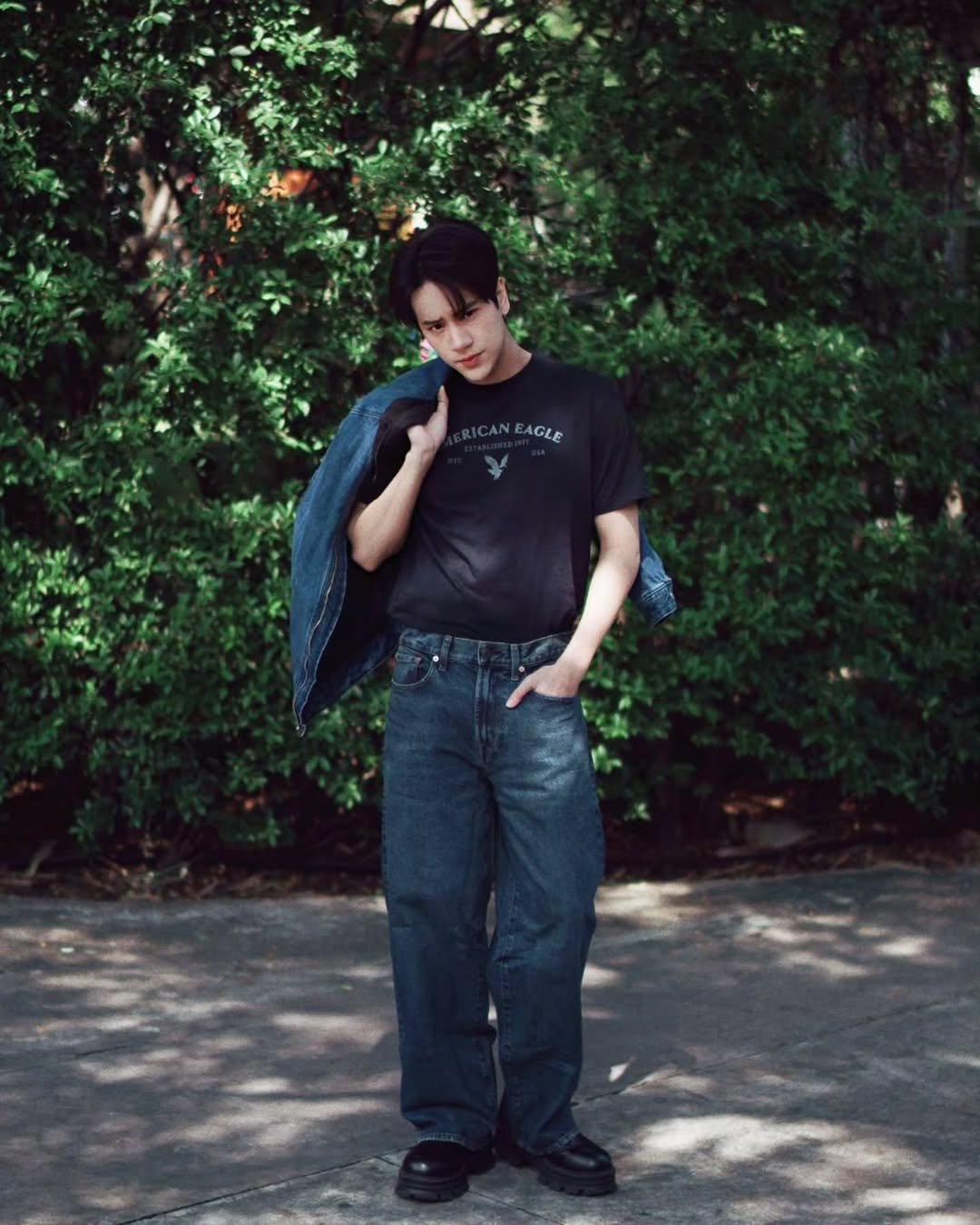 Photo shared by NANON on November 27, 2025 tagging @americaneagleth. May be an image of cigarette, bolo tie and text.