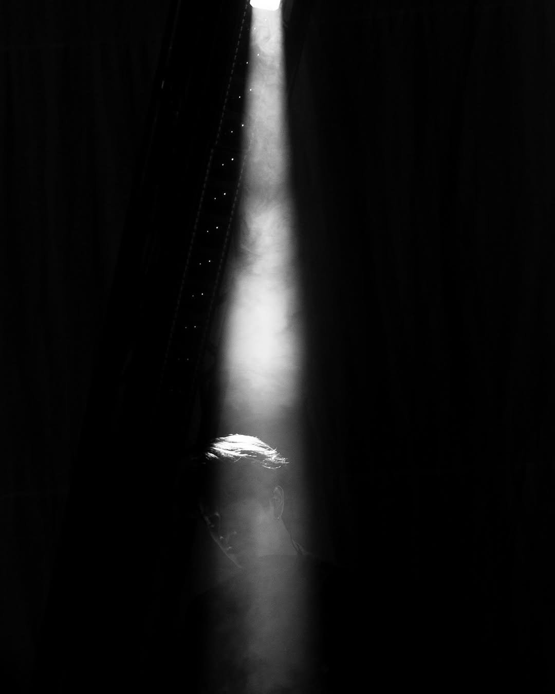 Photo by NANON on December 31, 2025. May be a black-and-white image of curtains and text.