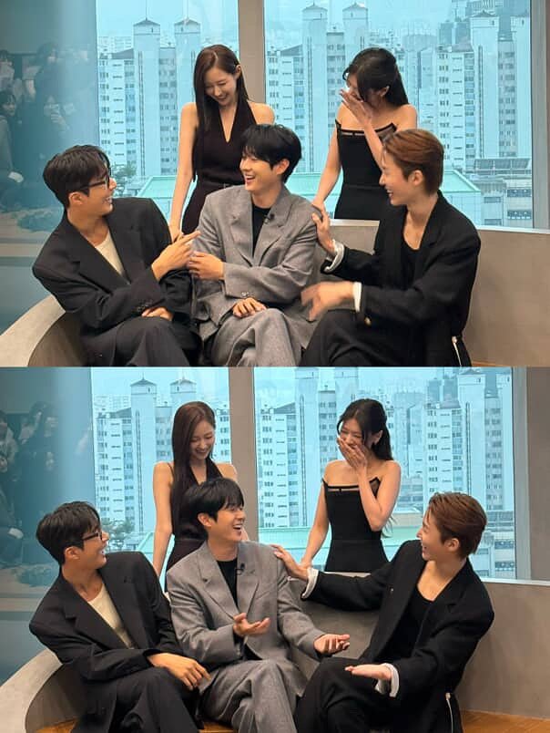 Photo shared by 배나라 on October 12, 2025 tagging @somin_jj, @shinseulkee, @dntlrdl, @sbsdrama.official, and @seo_bumjune.