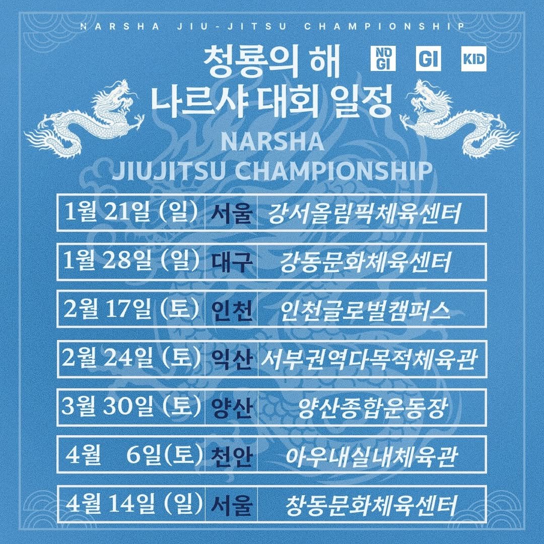 Photo by 나르샤 주짓수 챔피언십 on January 10, 2024.