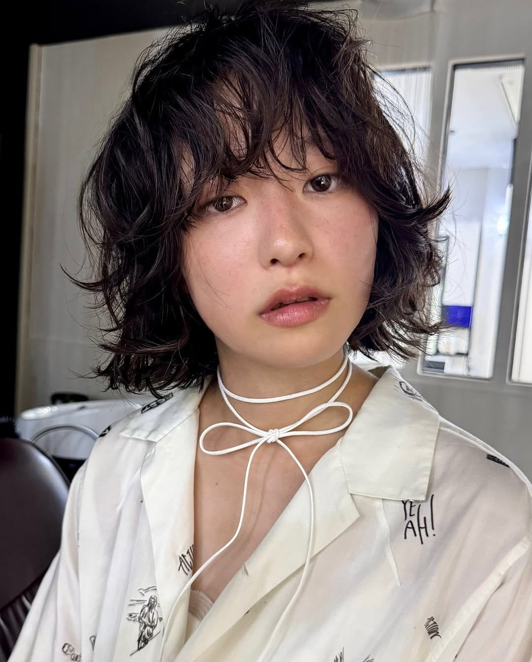 Photo by 水舟勝己　Katsumi Mizufune on September 14, 2025. May be an image of one or more people, bangs, braids, makeup, bolo tie, top and choker.