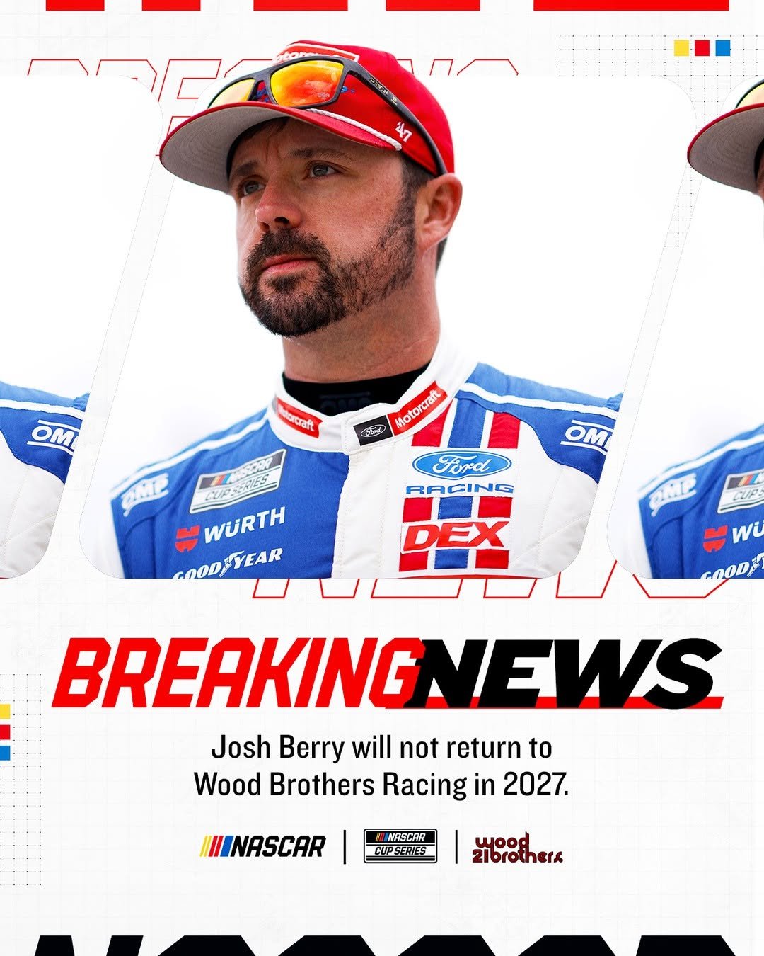 nascar 게시물 이미지: NEWS: @joshberry88 announces he will not...
