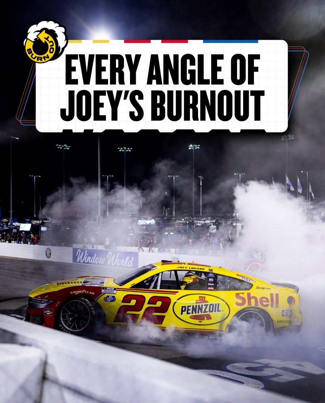 nascar 게시물 이미지: @joeylogano celebrates in style. 😮‍💨