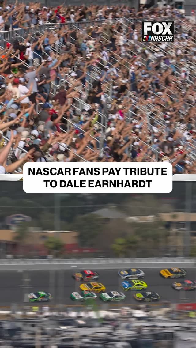 nascaronfox 게시물 이미지: A salute to Dale Earnhardt on Lap 3 of the Daytona 500.