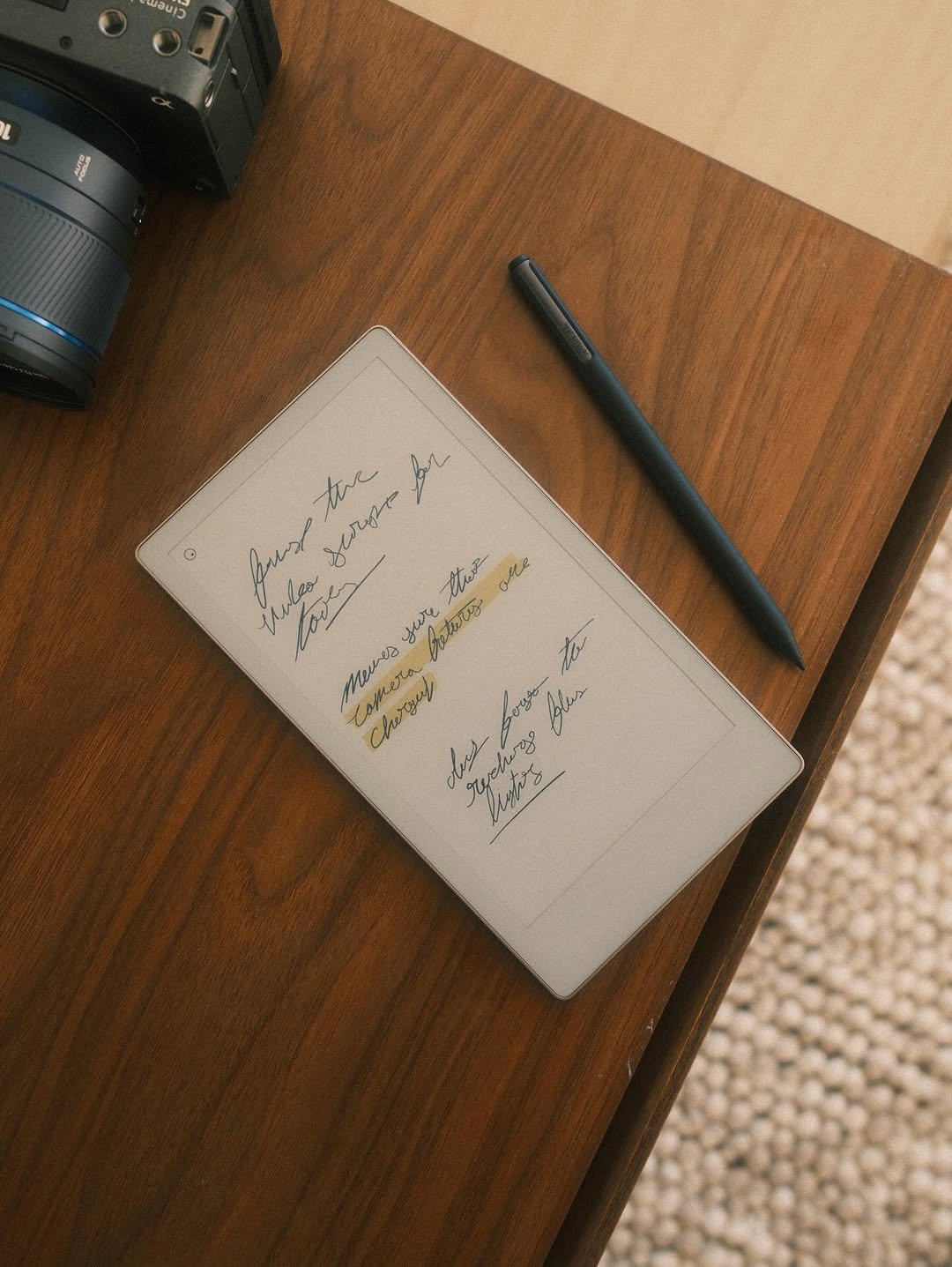 Photo by Nathan Espinoza on January 14, 2026. May be an image of diary, desk, pen, clipboard, book and text.