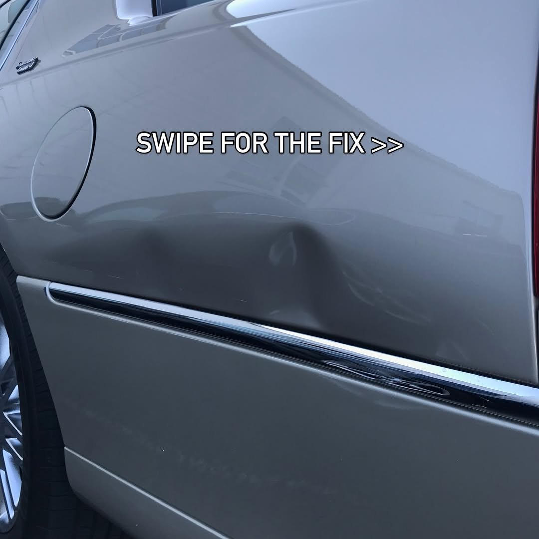 Photo by National Dent Repair | Nashvilles #1 Paintless Dent Repair | PDR on April 21, 2026. May be an image of car, windshield, tailpipe, wheel and text.