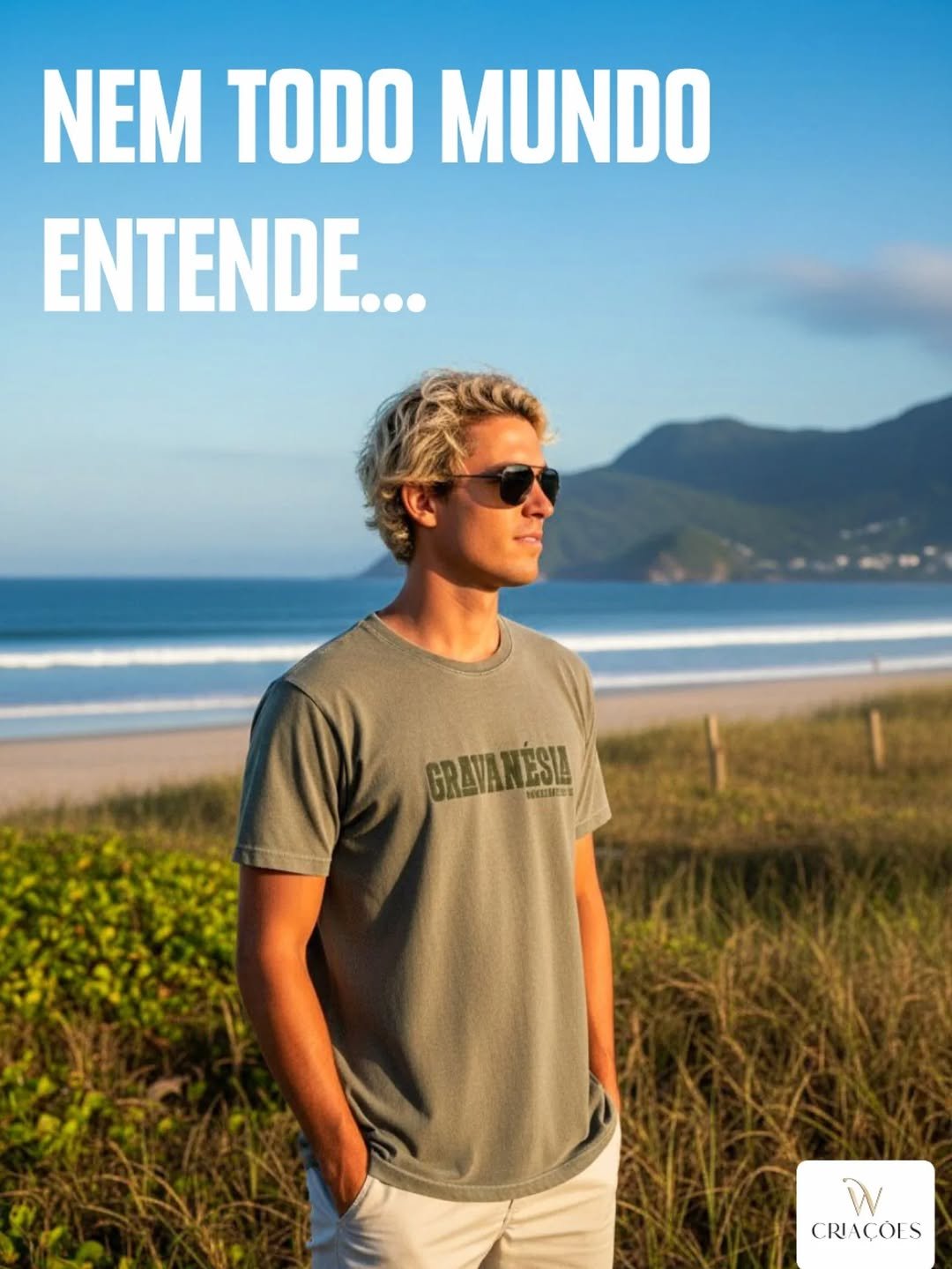 Photo shared by W CRIAÇÕES PRODUTOS PERSONALIZADOS on October 13, 2025 tagging @marcosurfboards, @navegantessurfclube, @gravatabeachoficial, @aneleitesurfe, and @navegantes.sc_. May be an image of eyewear and text that says 'NEM TODO MUNDO ENTENDE... GRAVANESIA NEEUESS W CRIAÇOES'.
