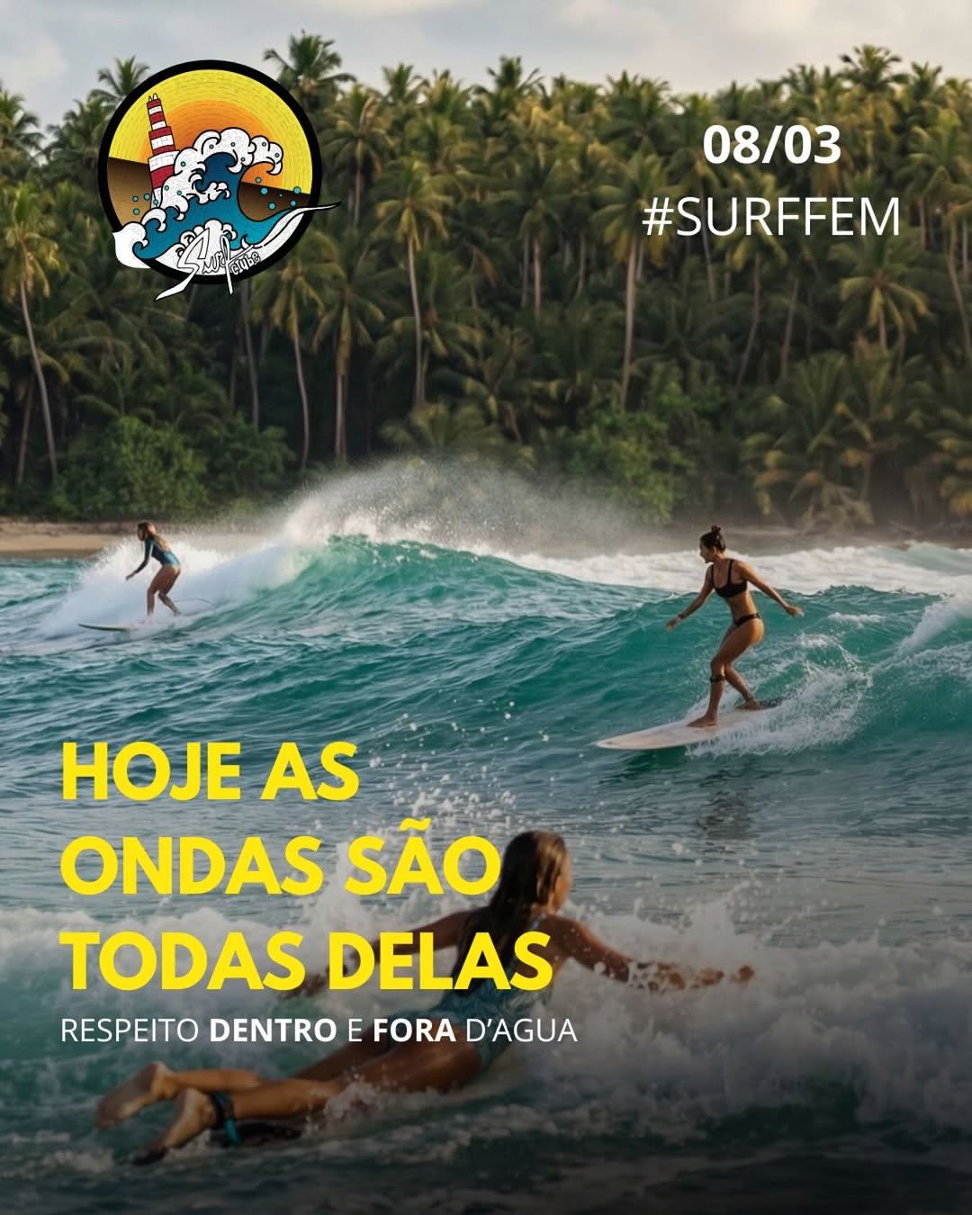 navegantessurfclube 게시물 이미지: O mar fica mais florido com as mulheres no...
