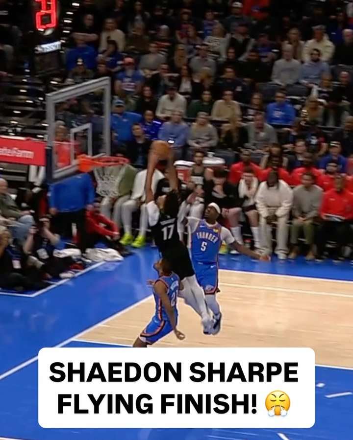 nba 게시물 이미지: @shaedonsharpe gets the steal then SOARS for...