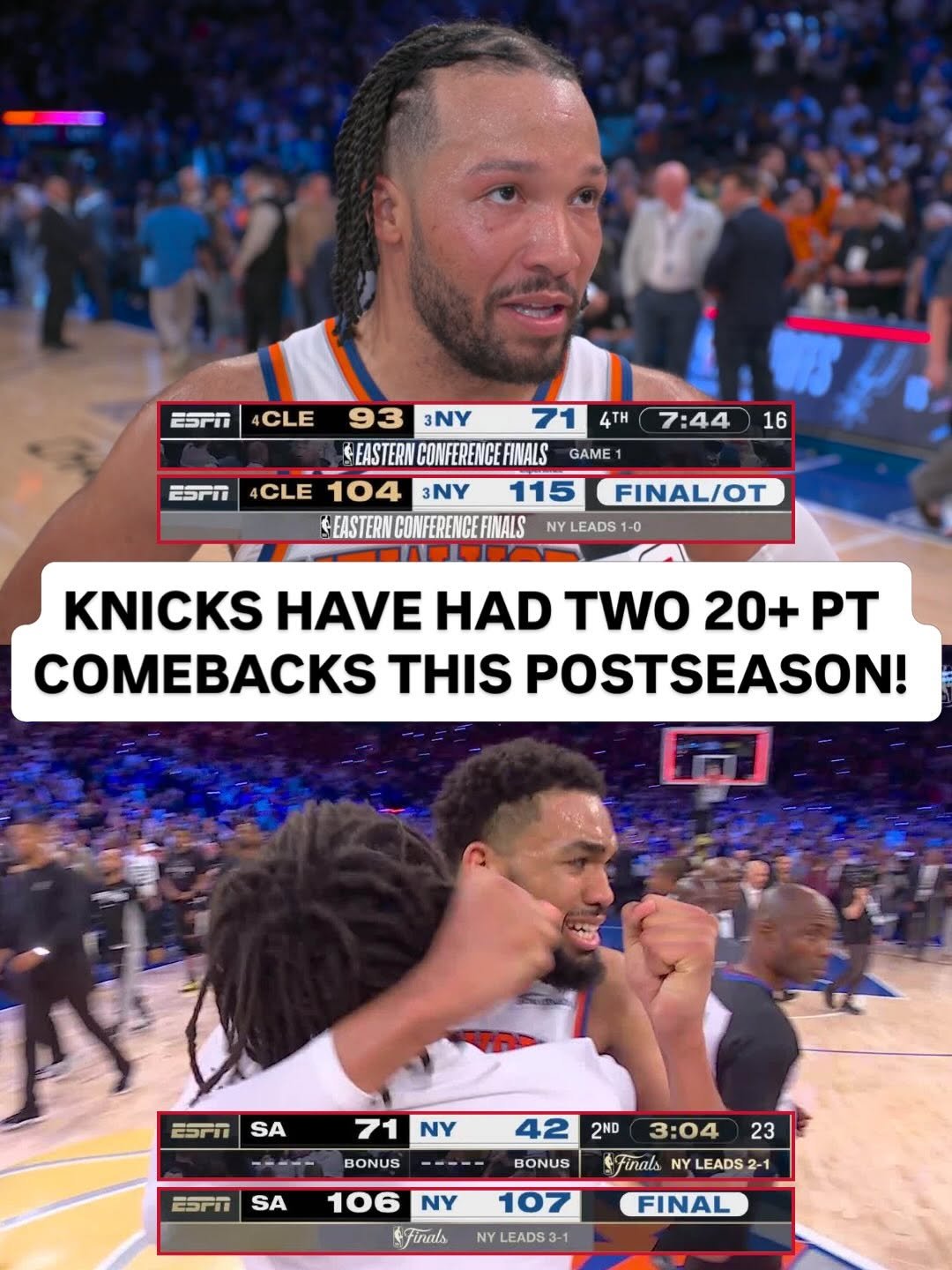 nba 게시물 이미지: An ELECTRIC postseason for the @nyknicks 🔥 New...