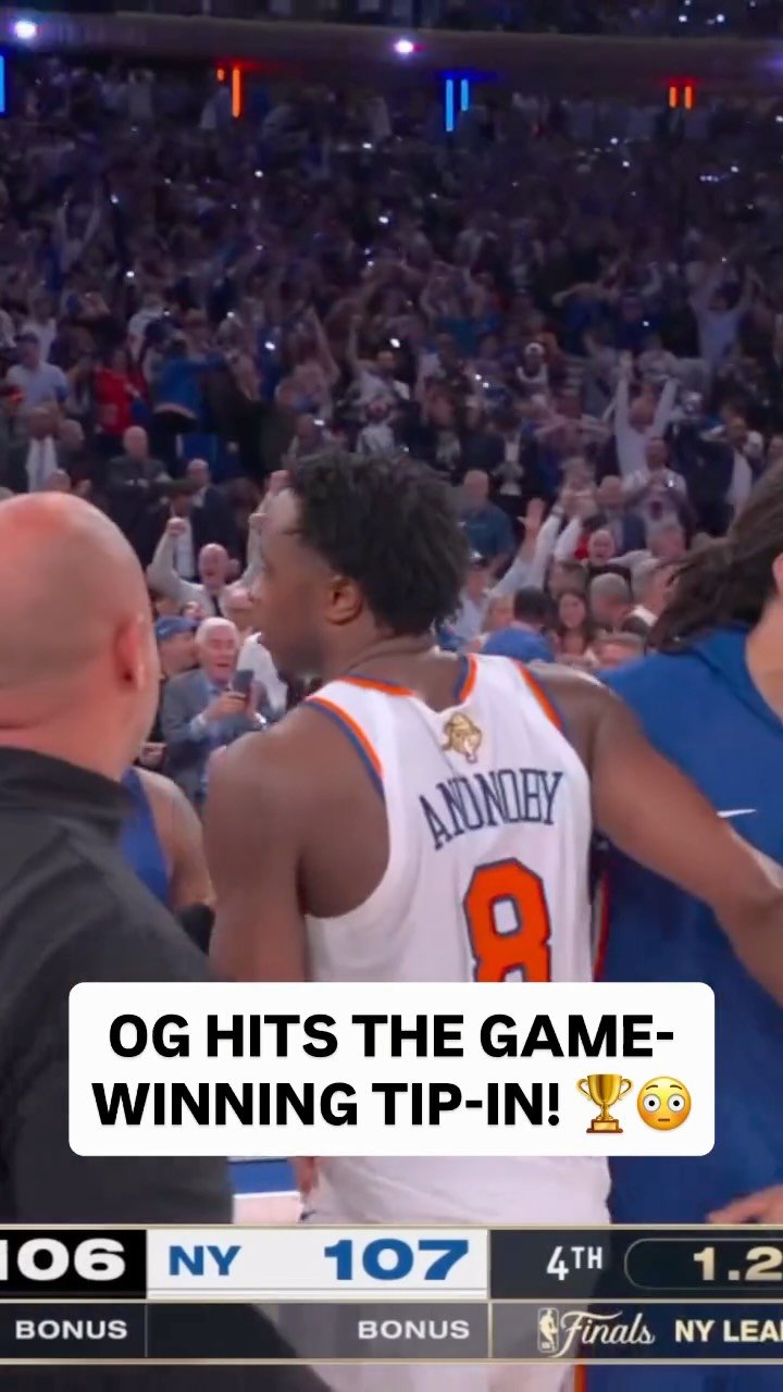nba 게시물 이미지: @oanunoby FLIES IN FOR THE GAME-WINNING...