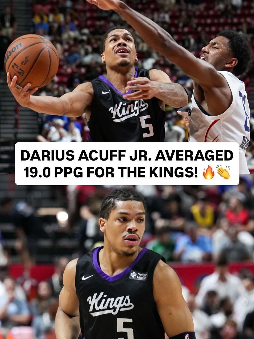 nba 게시물 이미지: No. 7 pick @dariusacuff5 posted 19.0 PPG and...