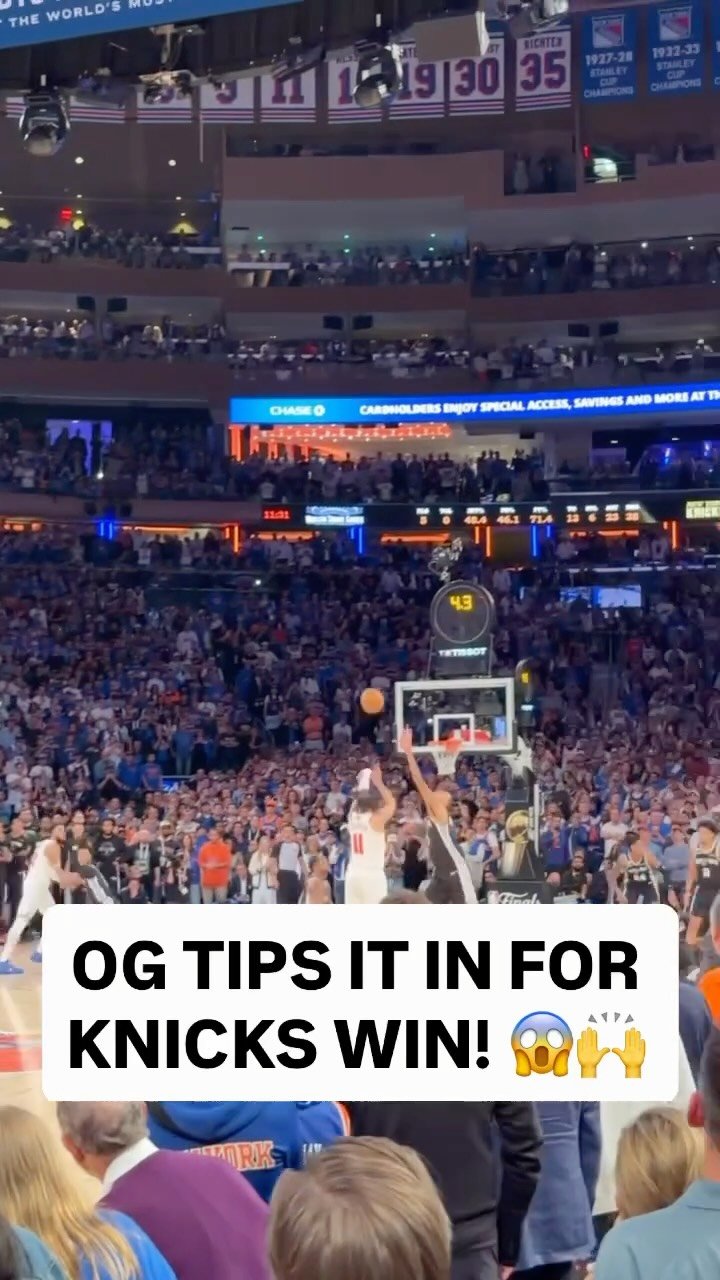 nba 게시물 이미지: @oanunoby COMES UP CLUTCH FOR KNICKS TO TAKE GAME 4!