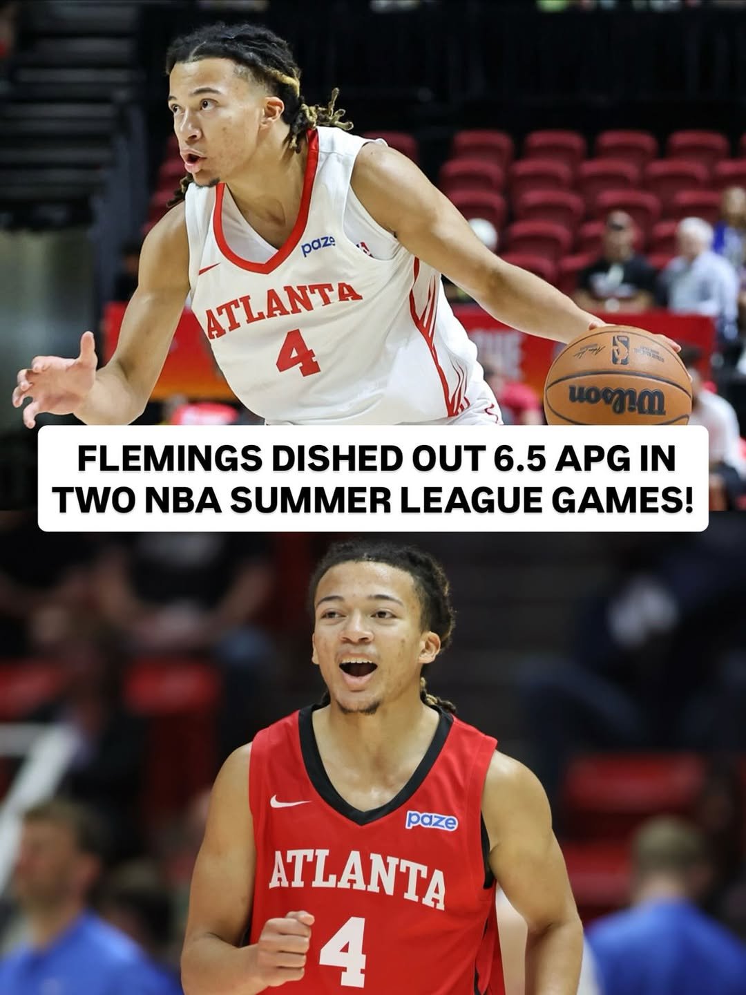 nba 게시물 이미지: No. 8 pick @k1ng_flemings put his playmaking...