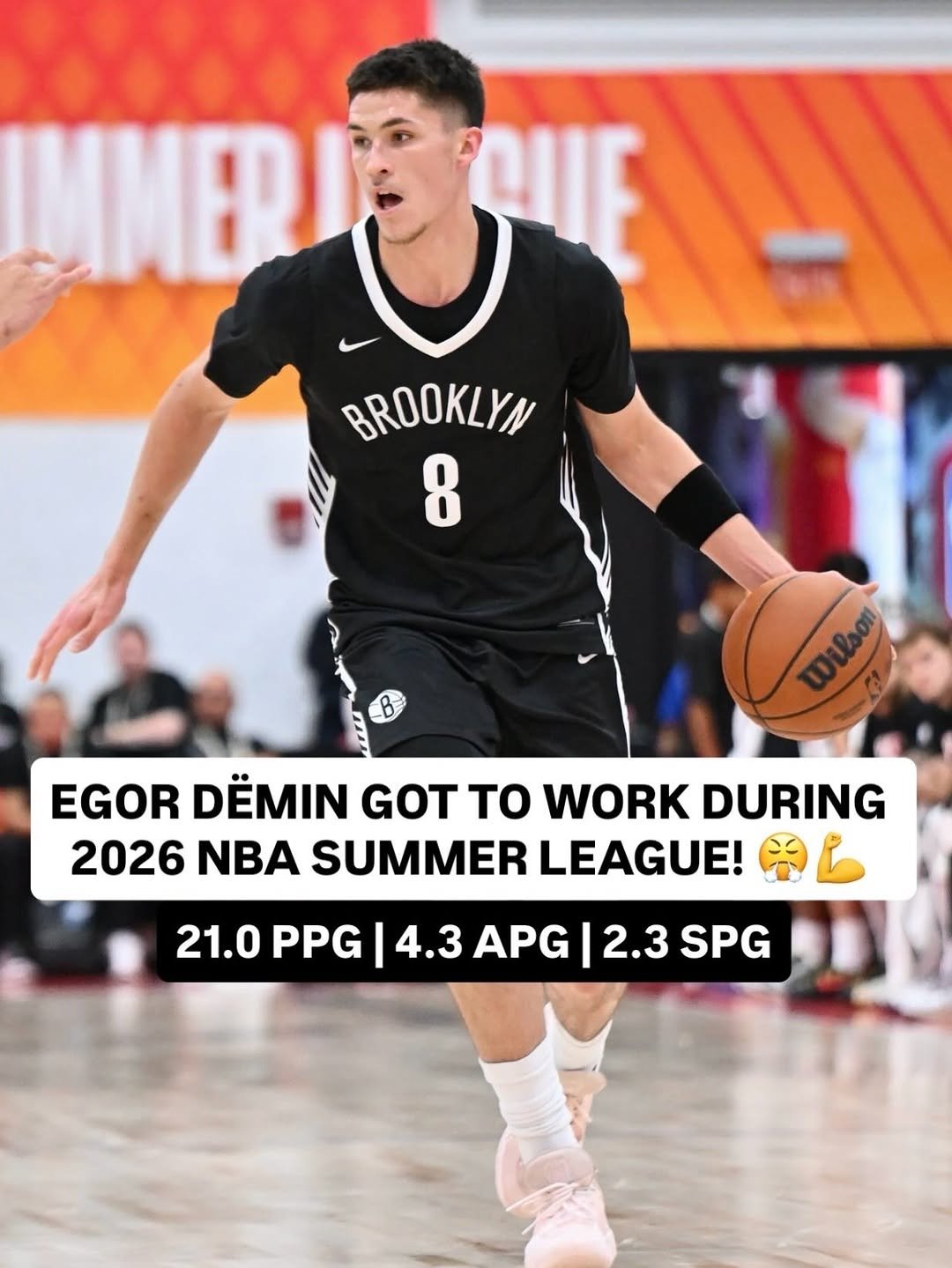 nba 게시물 이미지: Egor Dёmin showed out at his second NBA Summer...