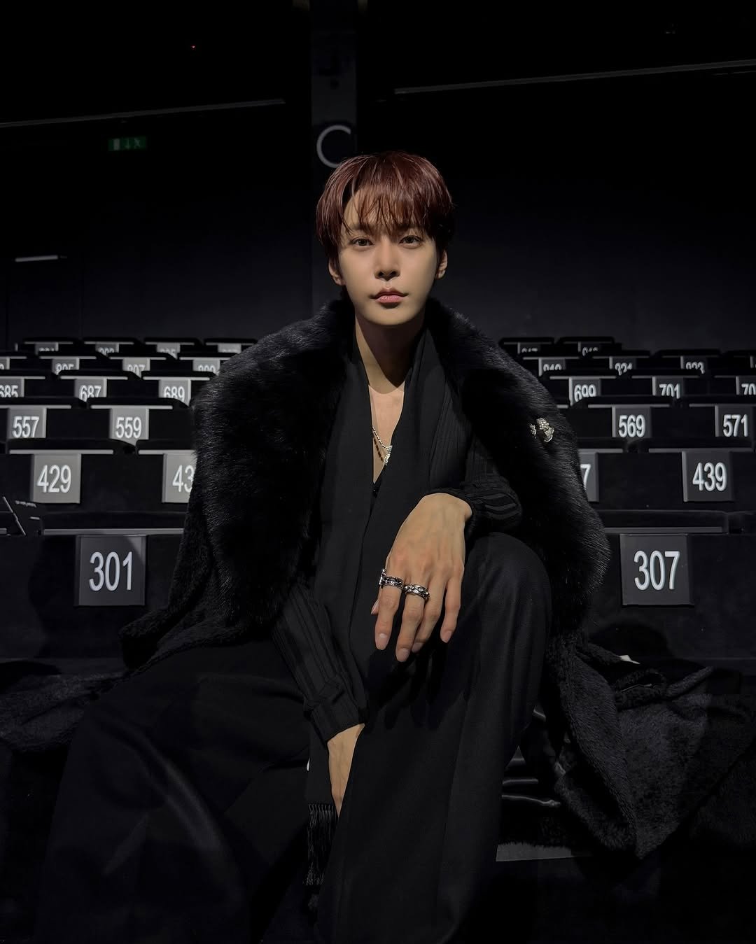 Photo by NCT Official Instagram on September 27, 2025. May be an image of 1 person, bolo tie and text that says 'บุลค DA pAr Ca ባባ7 05 ሰለሳ 6R7 6AO 557 559 กอล ග 429 60o ለባባ 701 43 TU 70 569 571 7 301 439 307'.