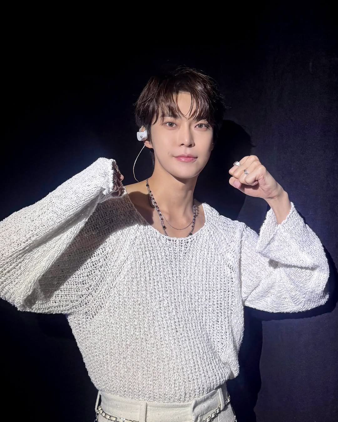 Photo by NCT Official Instagram in Macau with @do0_nct. May be an image of 1 person, bolo tie, top and text.