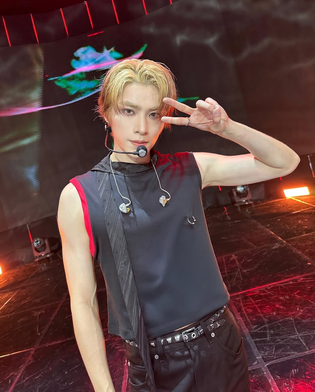 Photo shared by NCT Official Instagram on August 12, 2025 tagging @djxiao_888. May be an image of 1 person, bolo tie and text.