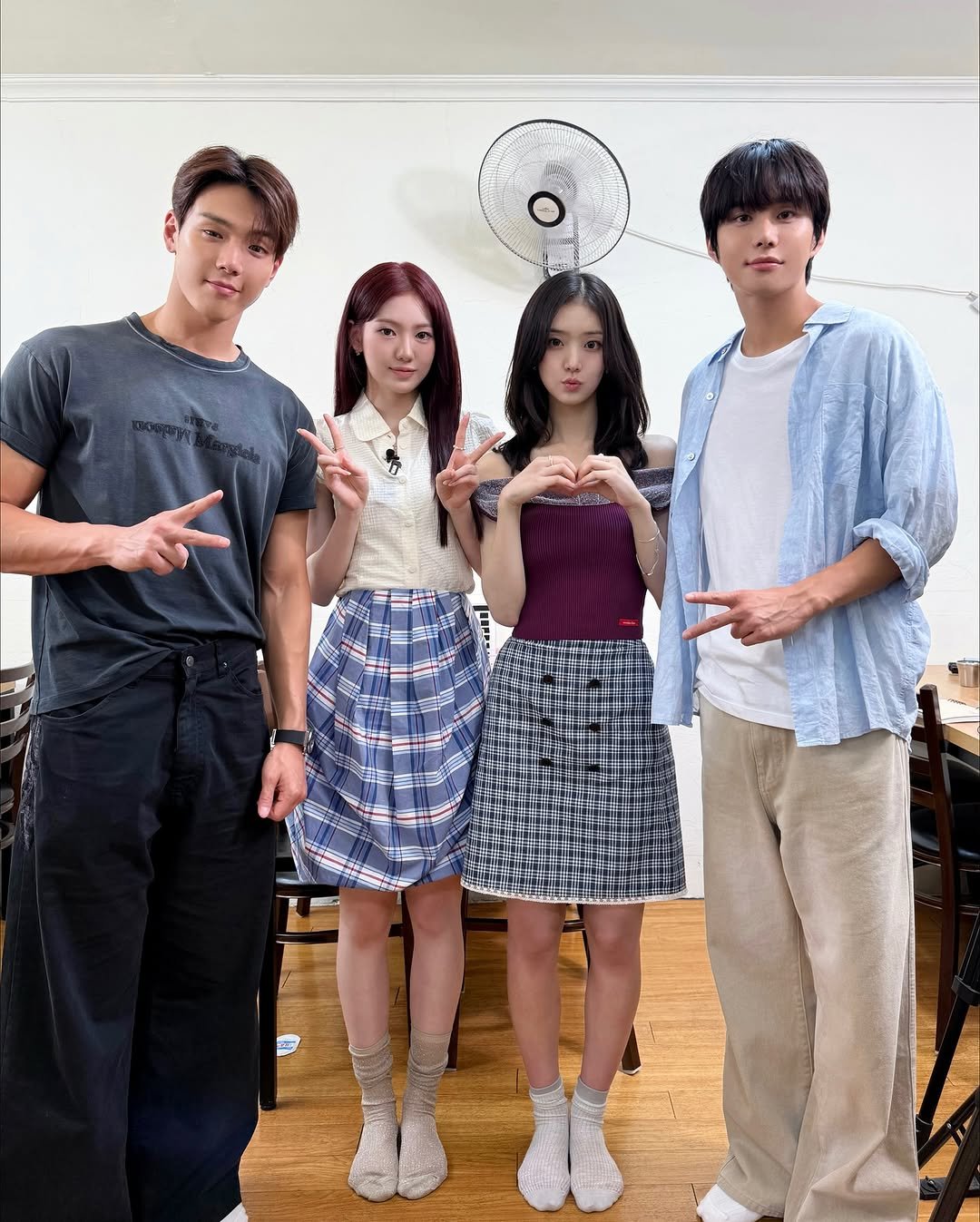 Photo shared by NCT Official Instagram on August 16, 2025 tagging @official_monsta_x, @nct127, @shownuayo, @sugaringcandy, and @kiiikiii.official. May be an image of 4 people, hair, top and text.