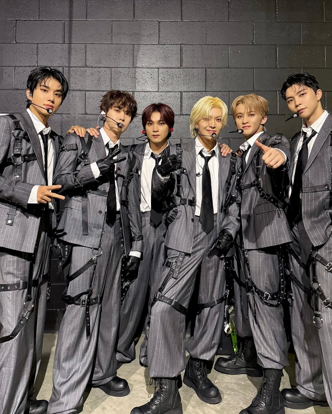 Photo shared by NCT 127 Official Instagram on August 02, 2025 tagging @yuu_taa_1026, @johnnyjsuh, @do0_nct, @onyourm__ark, @haechanahceah, and @sugaringcandy. May be an image of 5 people and text.