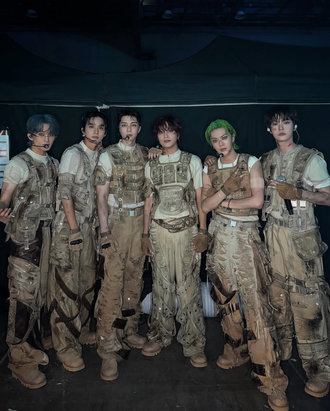 Photo shared by NCT 127 Official Instagram on July 26, 2025 tagging @yuu_taa_1026, @johnnyjsuh, @do0_nct, @onyourm__ark, @haechanahceah, and @sugaringcandy. May be an image of 6 people and text.