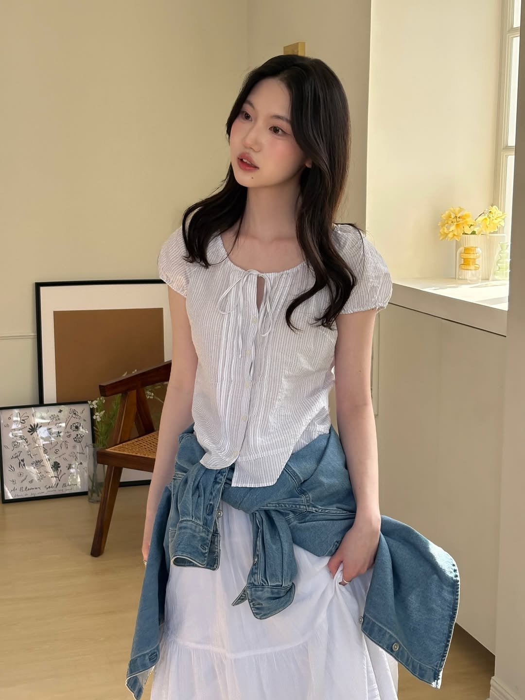 neodinyeojin 게시물 이미지: 유니클로(@uniqlokr )26SS 신상으로 
데이트룩 입어봤어요🤍🩵🪽

이번...