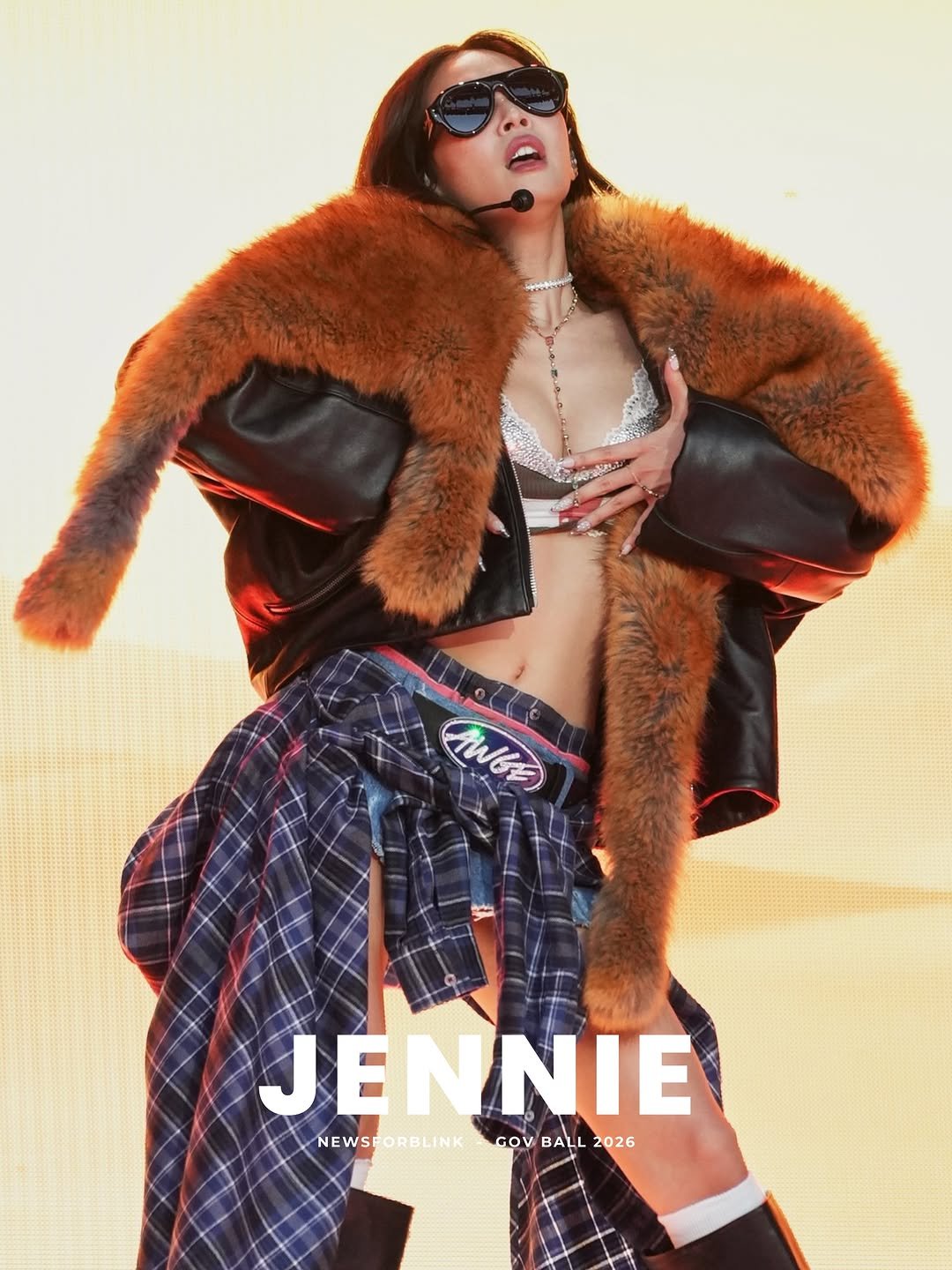 newsforblink 게시물 이미지: JENNIE performs at the 2026 Governor’s Ball,...