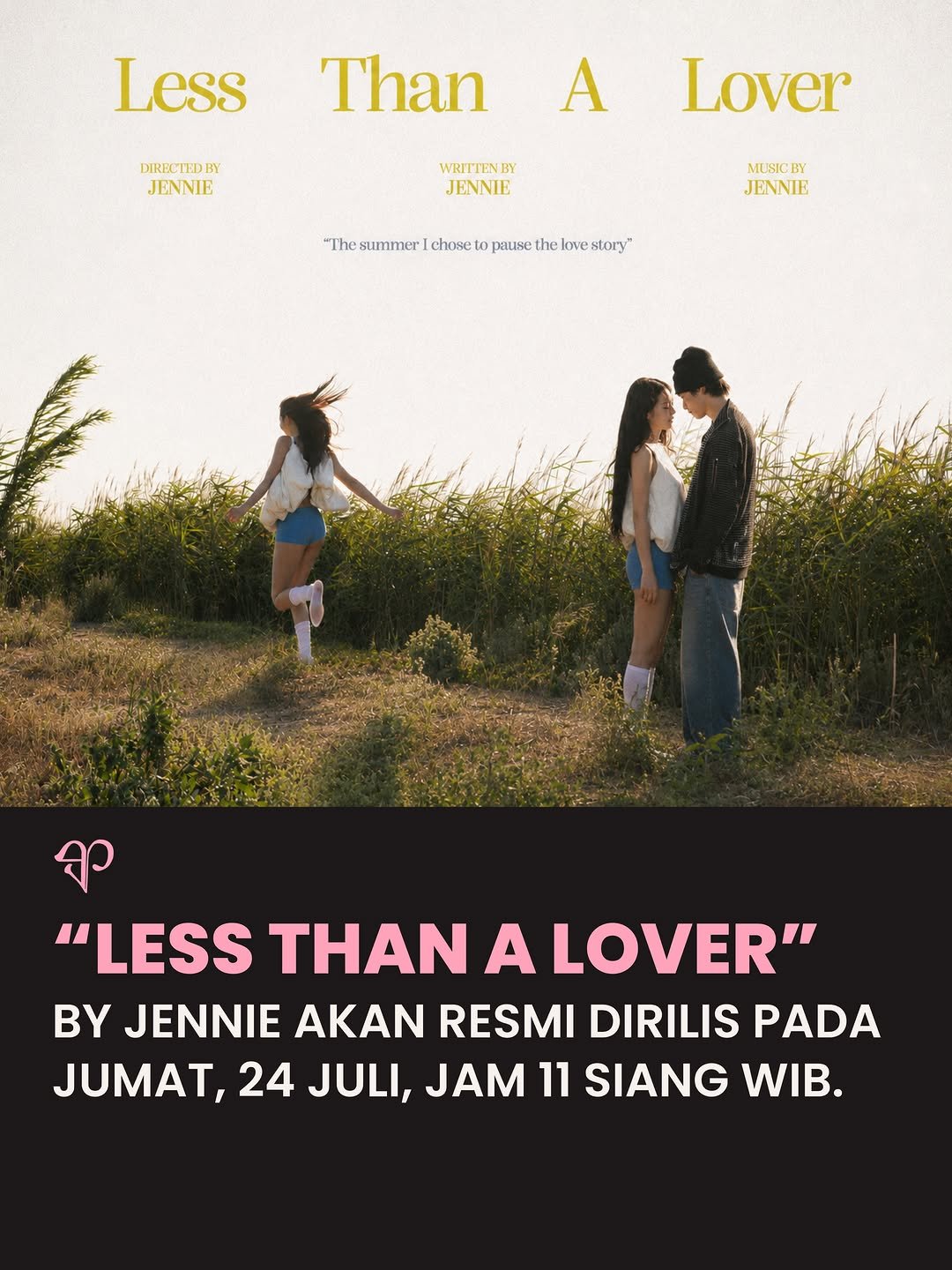 newsforblink 게시물 이미지: JENNIE will release new single, “Less Than A...
