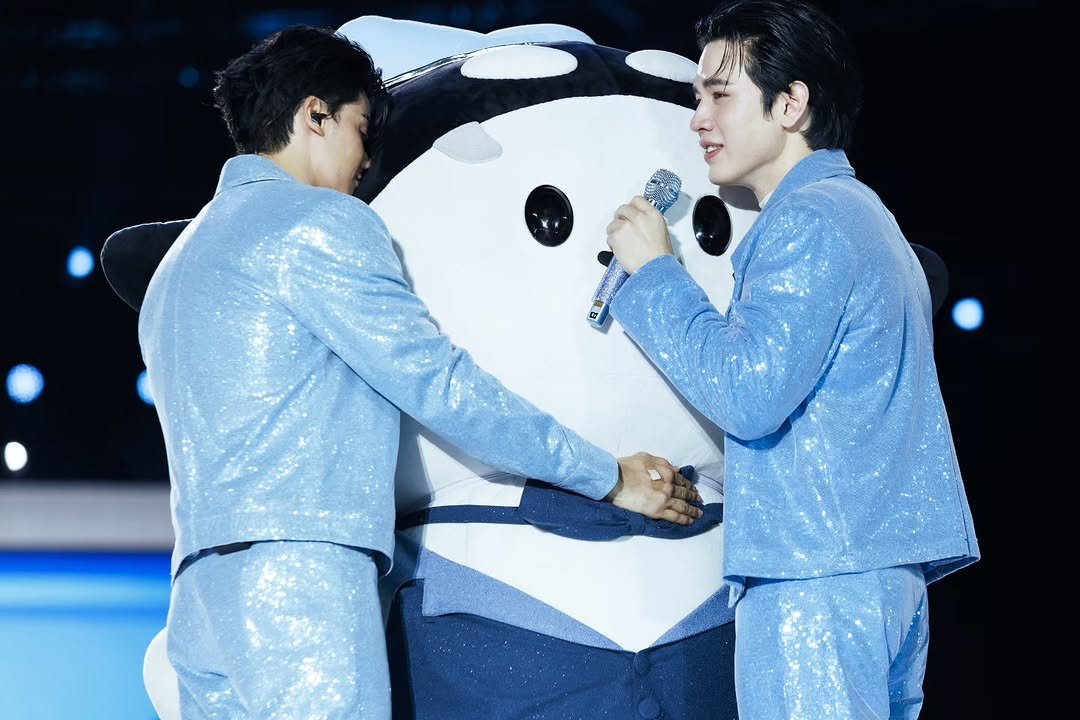 Photo shared by New Thitipoom on March 05, 2026 tagging @tawan_v, and @polcasan.gmmtv. May be an image of text.