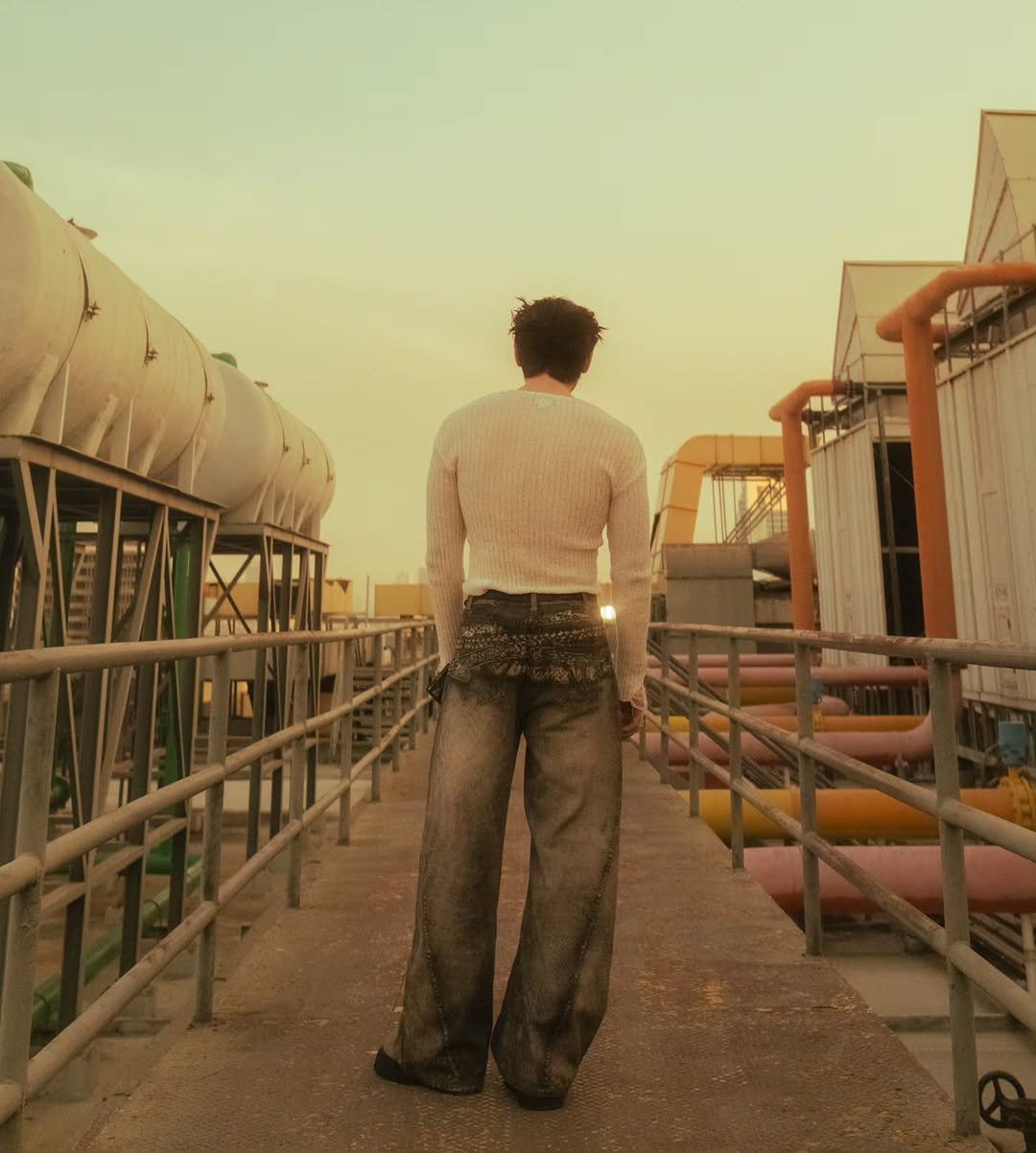 Photo by New Thitipoom on March 07, 2026. May be an image of standing, oil refinery, outdoors and text.