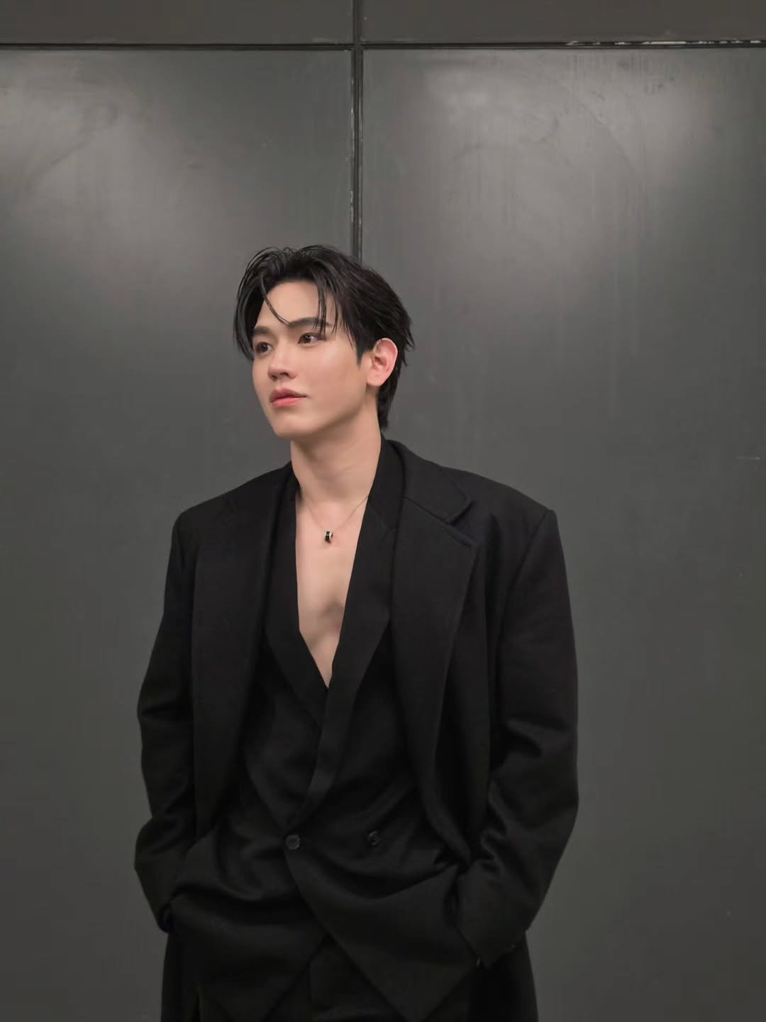 Photo by New Thitipoom on December 16, 2025. May be an image of one or more people, hair, bolo tie and text.