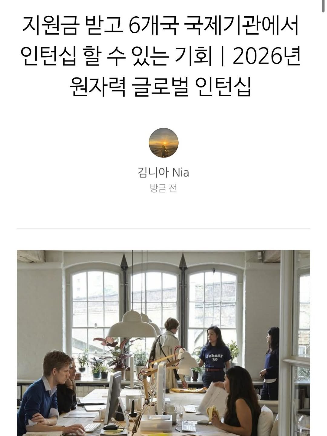 nia.keem 게시물 이미지: 💥(저장) 지금 신청 가능한, 지원금💰받고 글로벌인턴십 할 수 있는 프로그램...