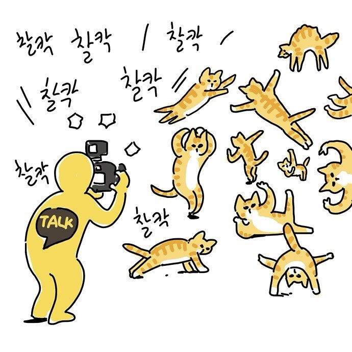 Photo by nicejintime,김진👀 on July 24, 2025. May be a doodle of ‎Norwich terrier and ‎text that says '‎활까 찰락 찰작/ 찰칵 그칠각 칠칵 칠칵 찰차 TAUK لى (ا) 찰각 जस‎'‎‎.