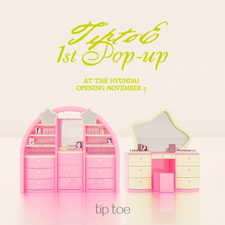 Photo shared by To Retailment (retail+entertainment) on November 11, 2025 tagging @tiptoe_makeup. May be an image of ‎one or more people, makeup, magazine, cosmetics, poster, rack and ‎text that says '‎TάTaB Ist rop-иp AT THE HYUNDAI OPENING NOVEMBER 7 tiptoo mIiii ו.!אן..ל tiptoe tip toe‎'‎‎.