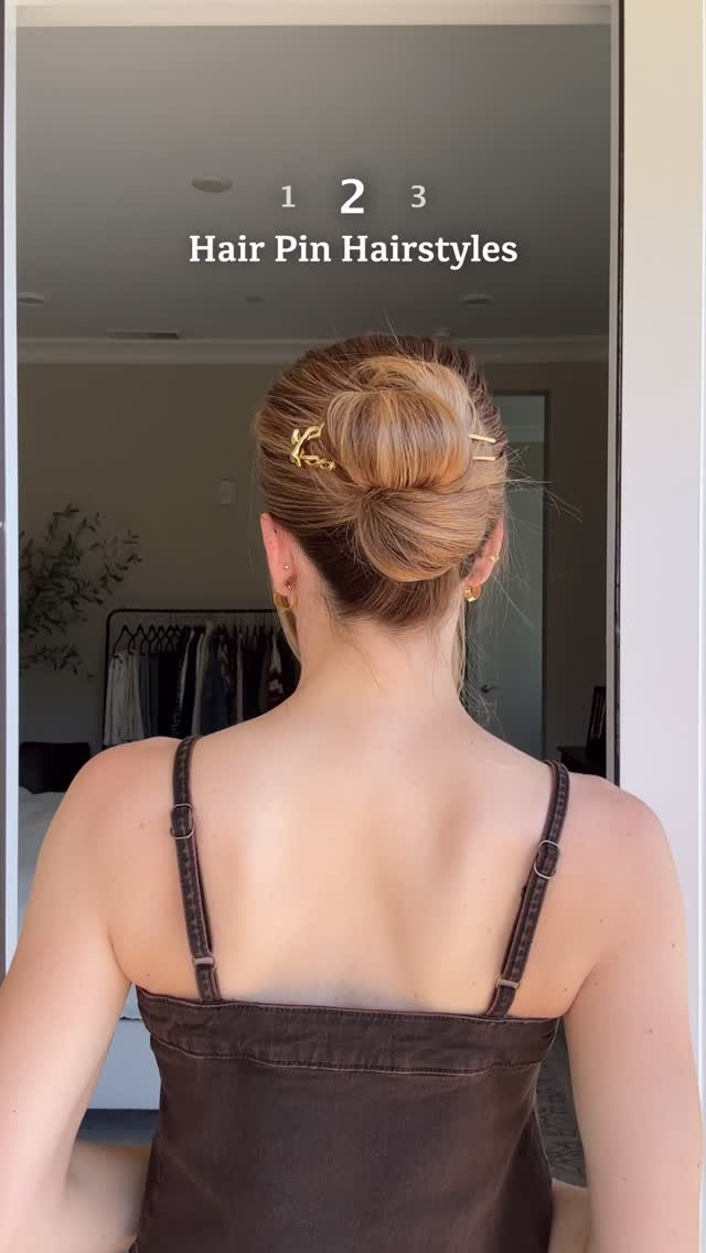 nicholeciotti 게시물 이미지: Three easy hair pin hairstyles 💖 1, 2, or...