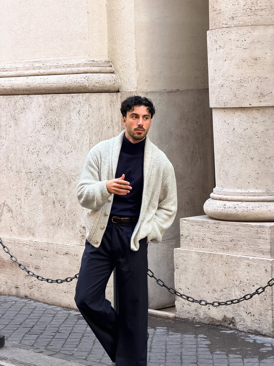 Photo by Nico on January 14, 2026. May be an image of one or more people, overcoat, beret, turtleneck and text.