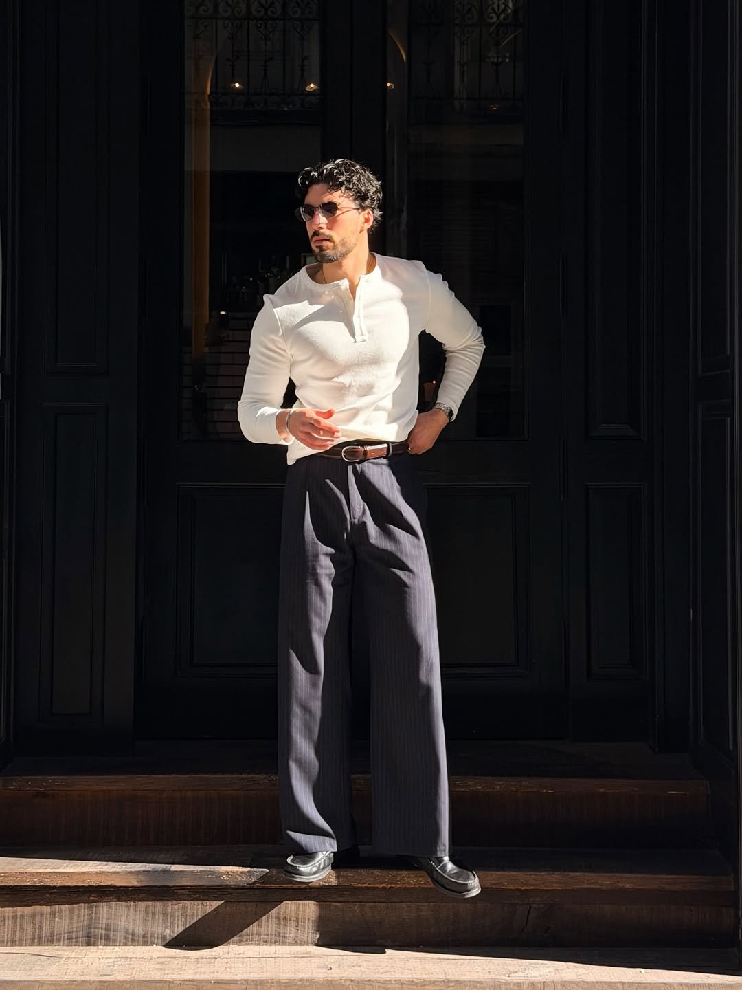 Photo shared by Nico on March 01, 2026 tagging @a.novair. May be an image of one or more people, wingtip shoes, suit and text.