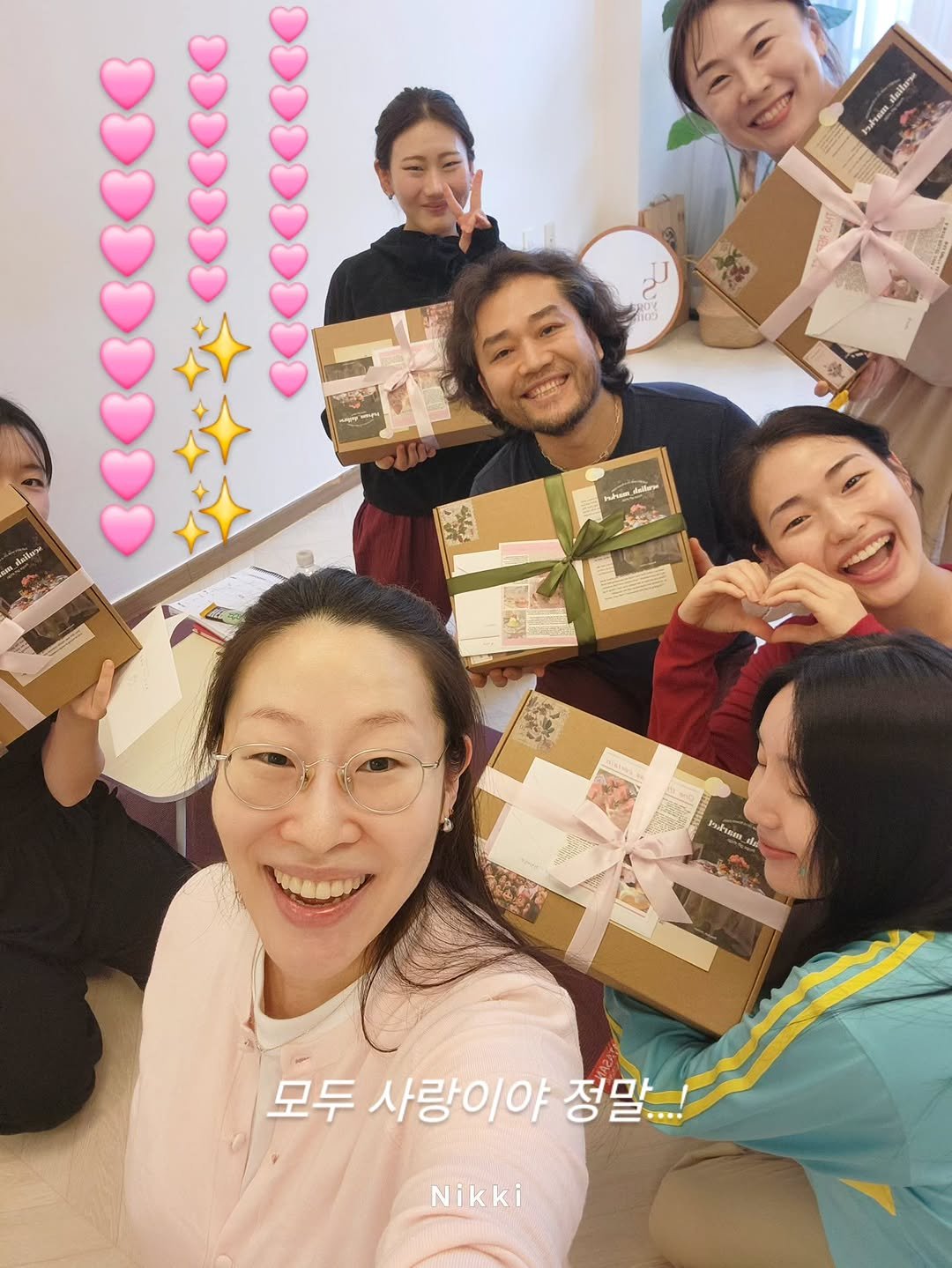 Photo shared by Young Lee_ NIKKI on February 18, 2026 tagging @bradley_hong. May be an image of one or more people, hamper and text.