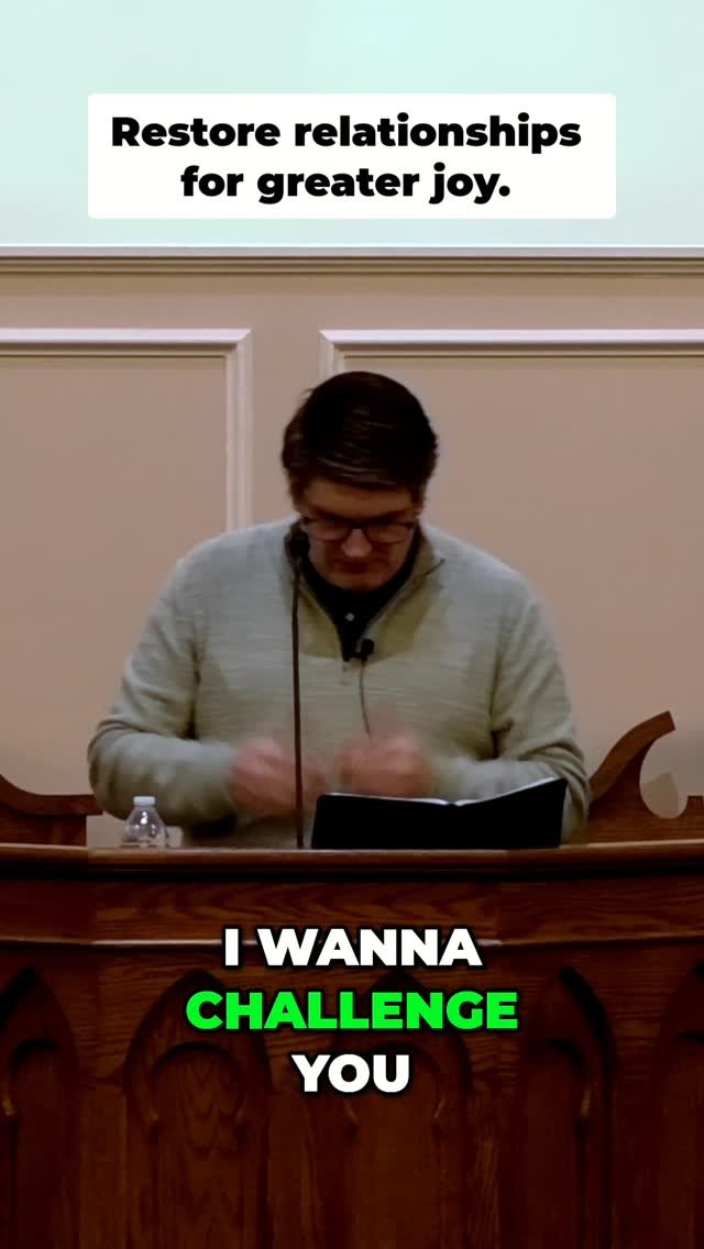 ninthavenuechurchofchrist 게시물 이미지: Challenge: Restore a relationship. You can't...