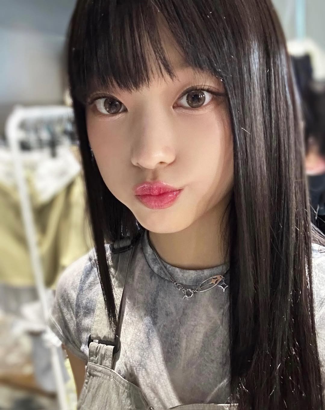 Photo by NJZ HAERIN 해린 on February 19, 2026. May be an image of one or more people, braids, bangs, makeup, lipstick and text.