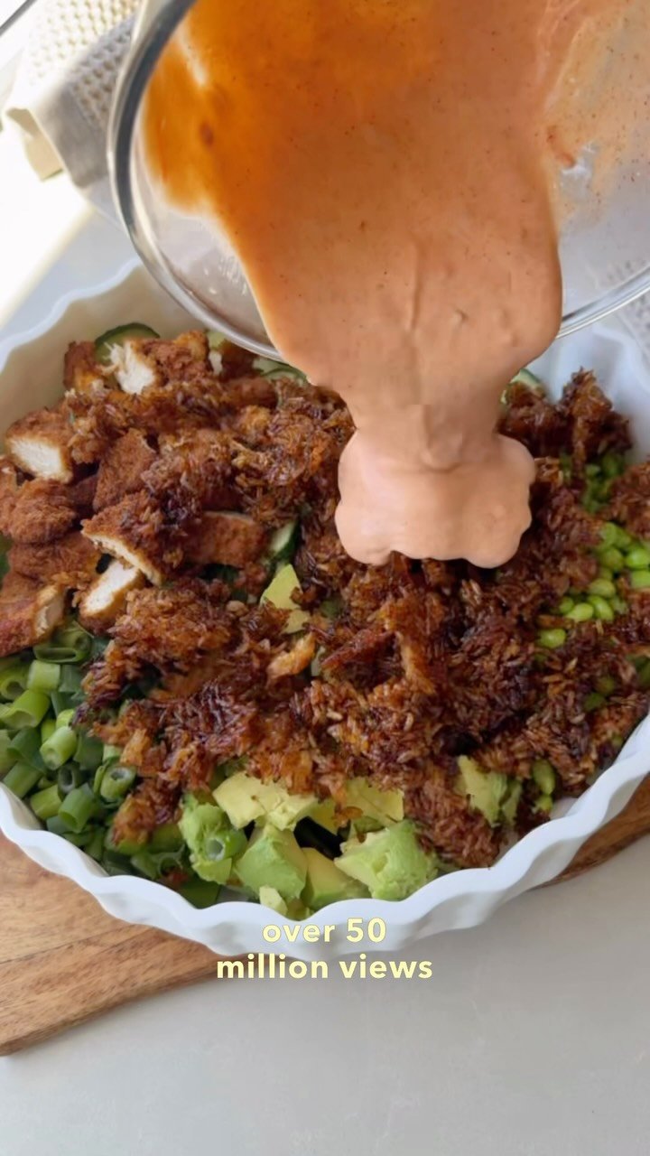 noaawilliams 게시물 이미지: CRISPY RICE SALAD WITH CREAMY SWEET CHILLI...